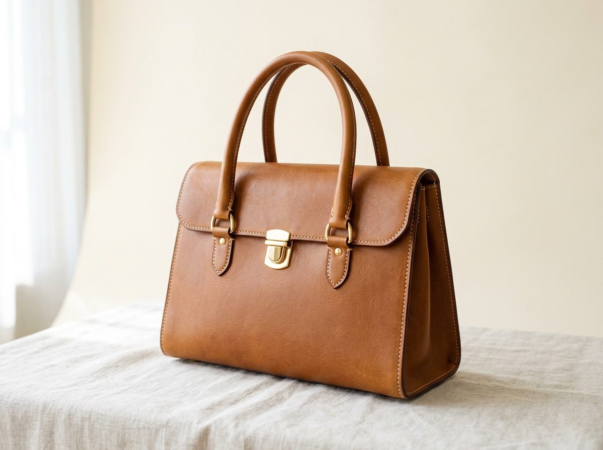 Borsa in pelle — dopo il restauro