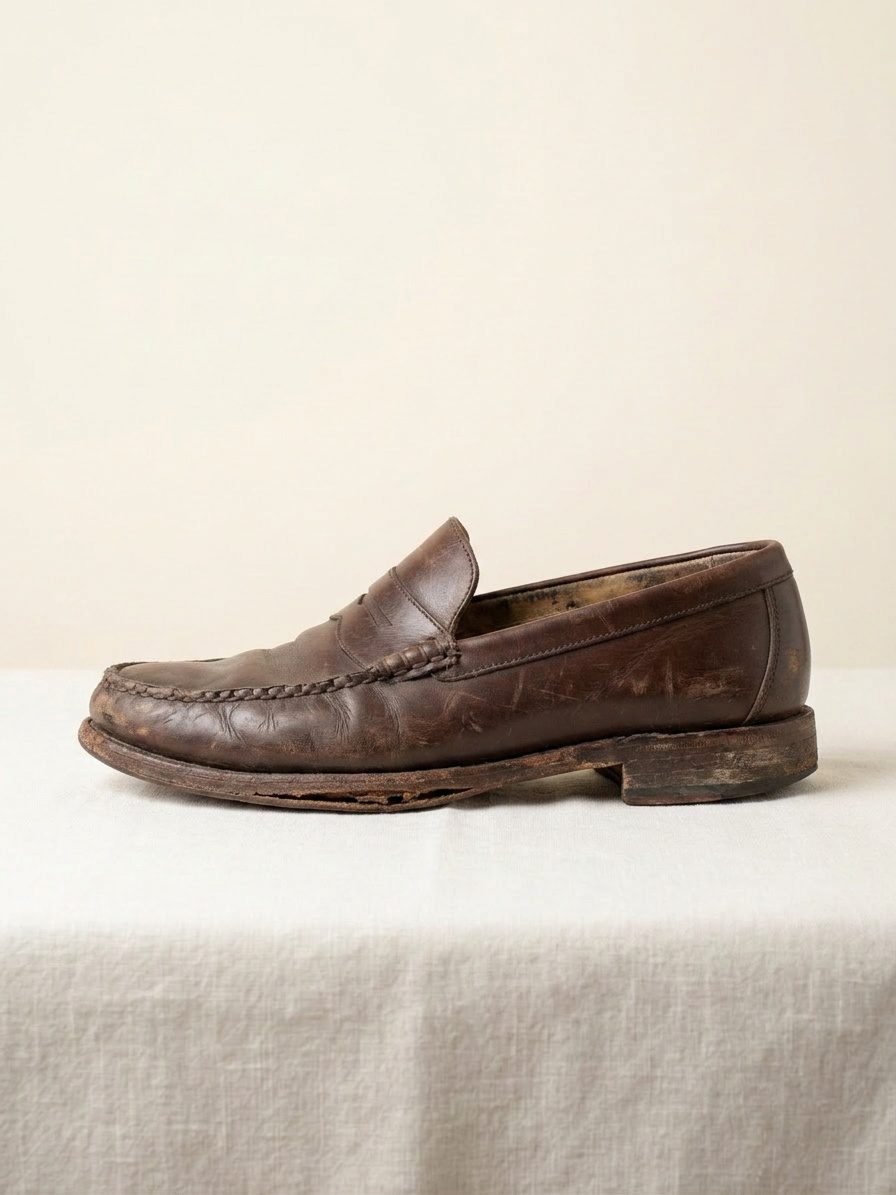 Scarpa classica uomo — prima del restauro