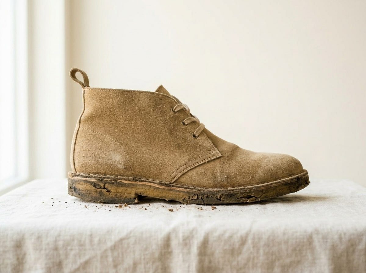 Desert boot — prima del restauro
