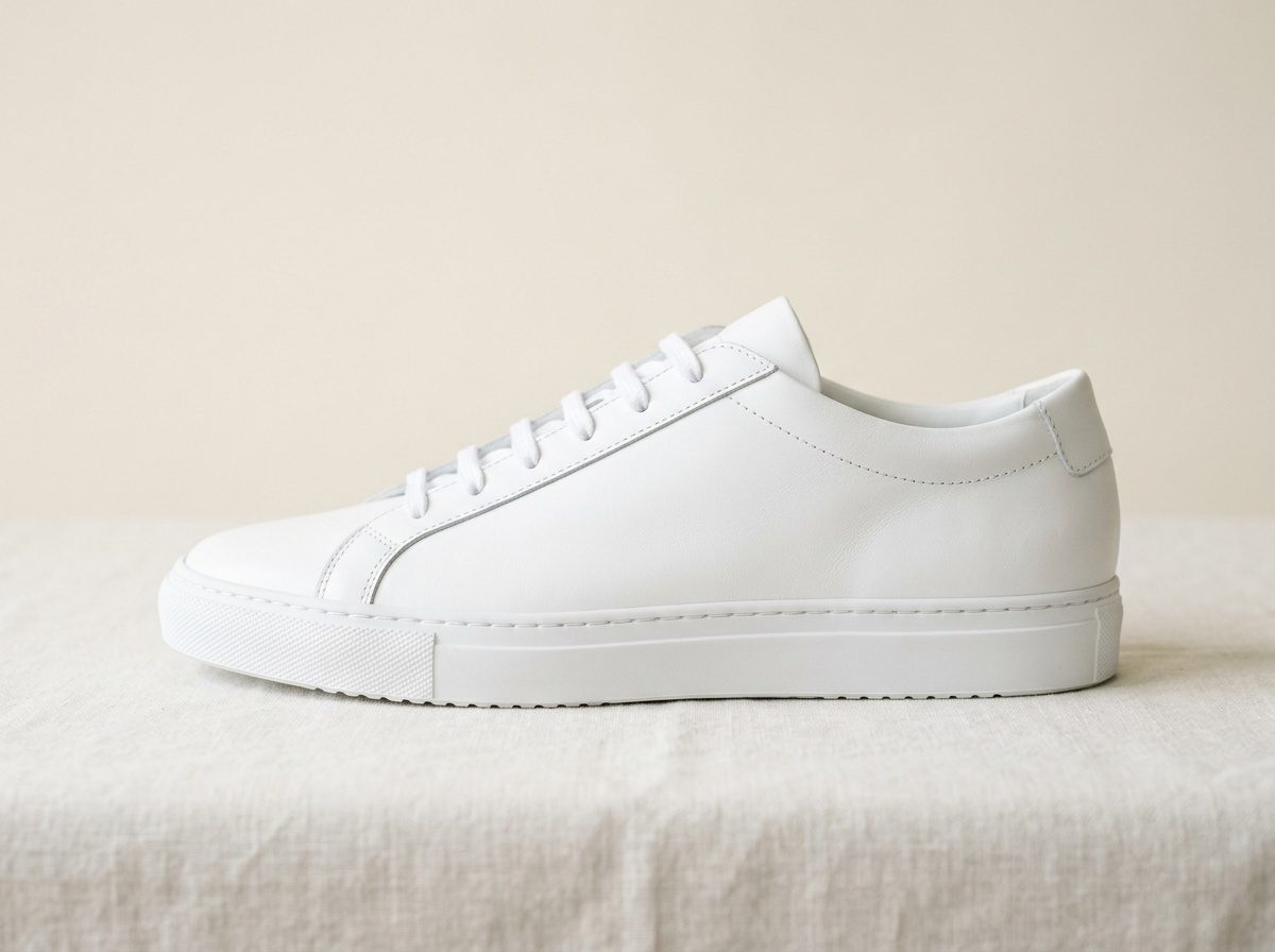 Sneaker bianca — dopo il restauro