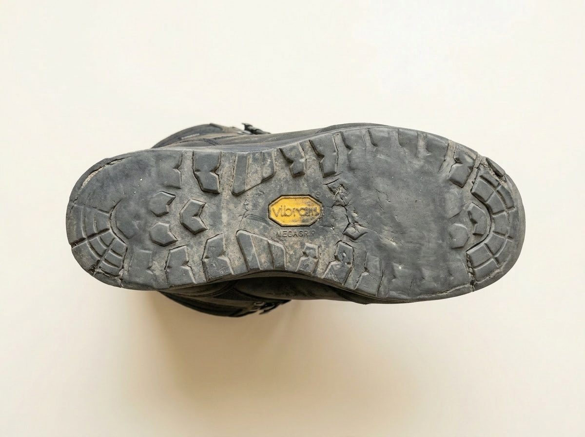Suola trekking — prima del restauro