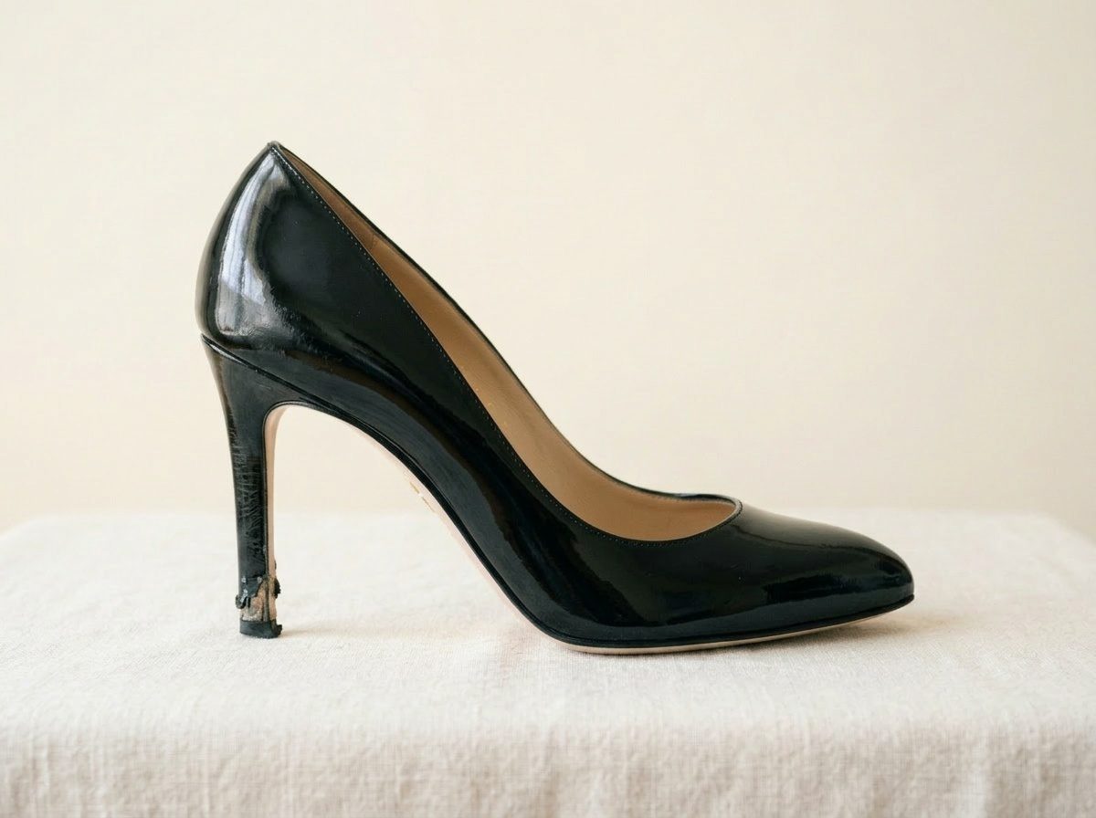 Décolleté a spillo — prima del restauro