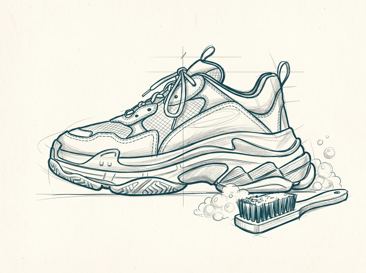 Schizzo del servizio: Sneaker Cleaning